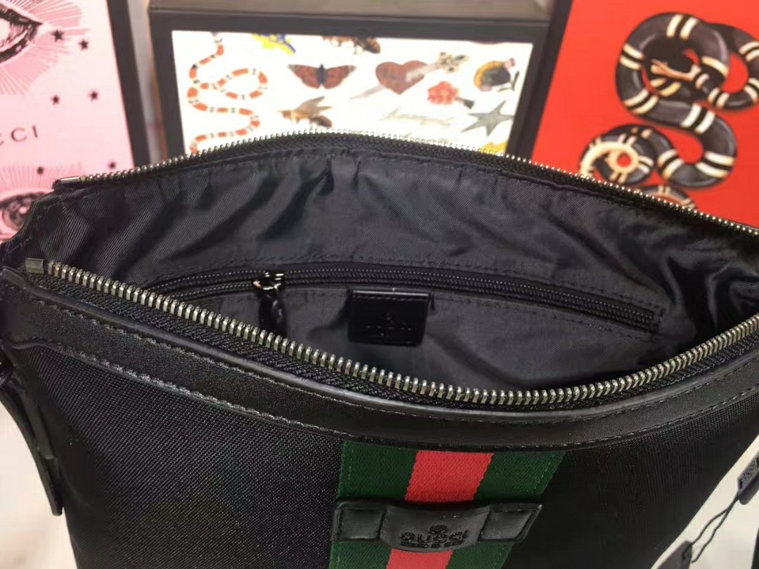 GG Ophidia Messenger Bag Black/Green/Red Web - Bag - Image 8