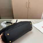 MIU Madras Top Handle Black Leather – Bag