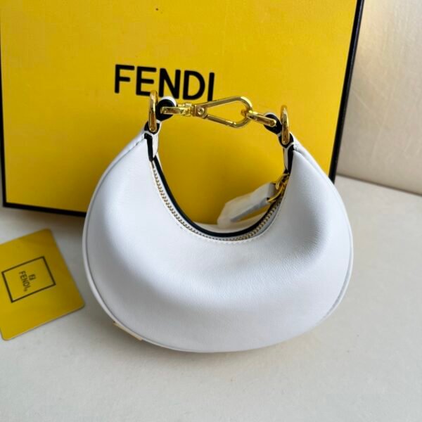 FD FDgraphy Small White Leather - Bag