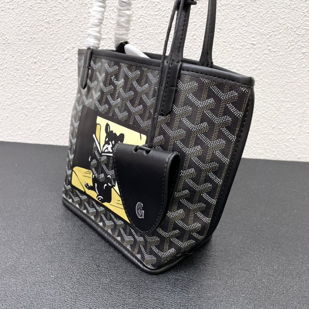 GYD Anjou Mini Black Monogram - Bag - Image 5