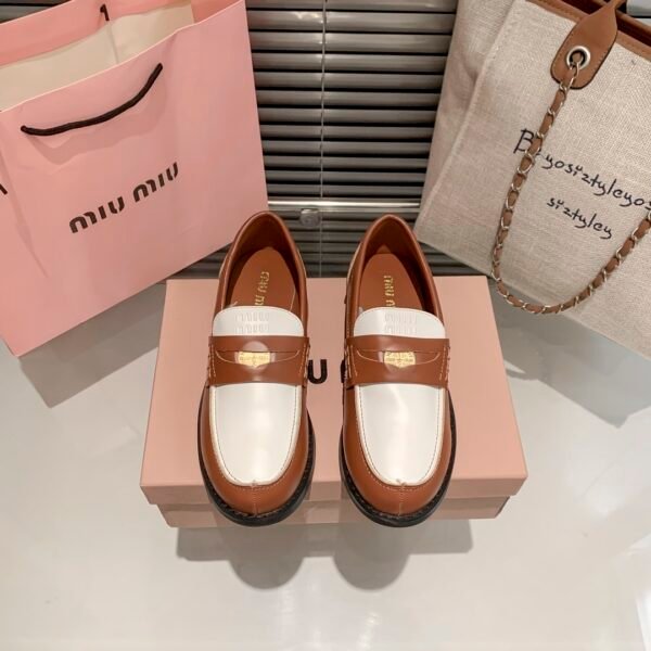 MIU Gold Coin Loafers - Shoes