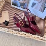 MIU Buckle Slingback Pumps – Scarpe con tacco