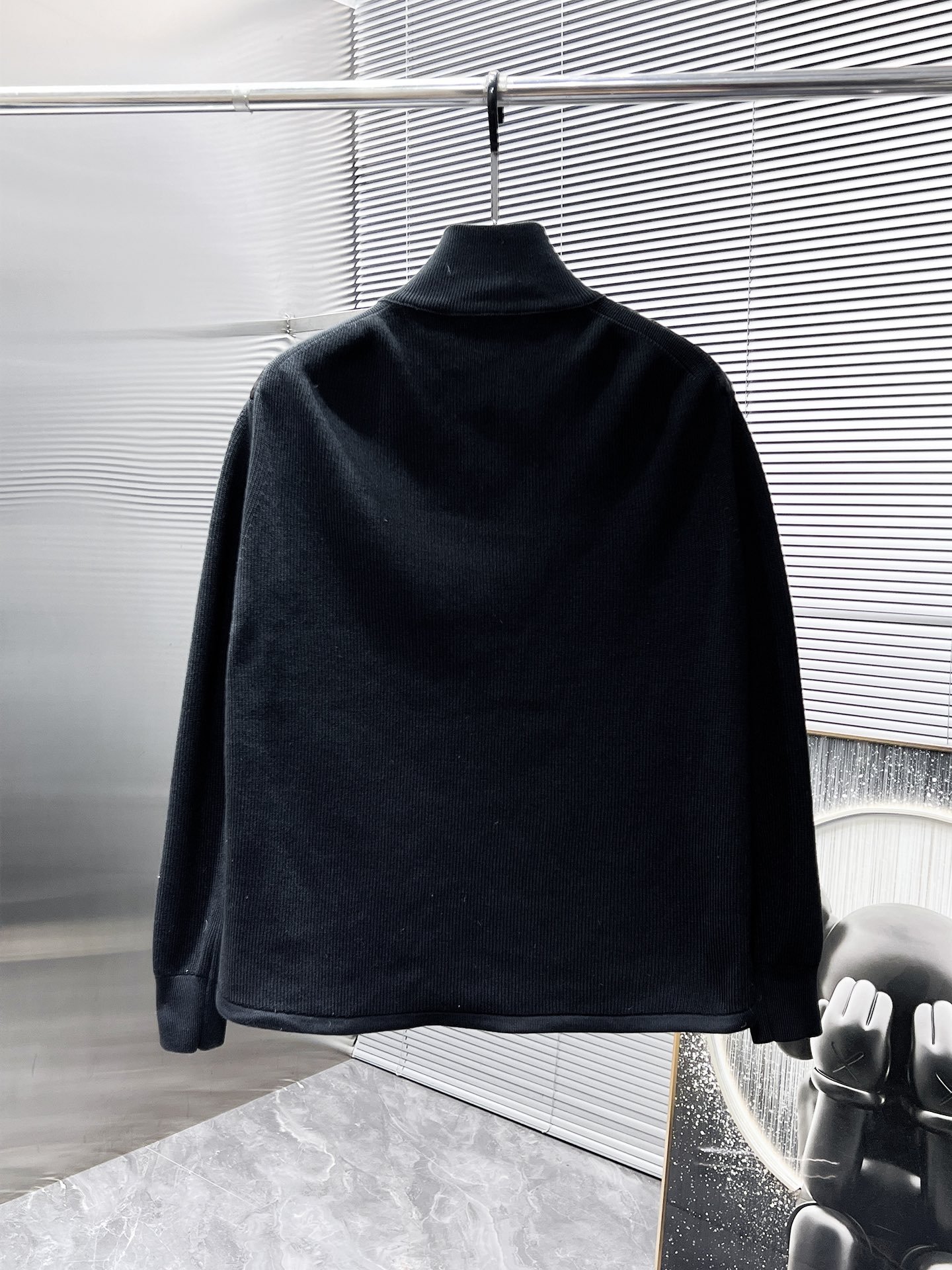 CD Oblique Knit Down Jacket Black - Jacket - Image 2