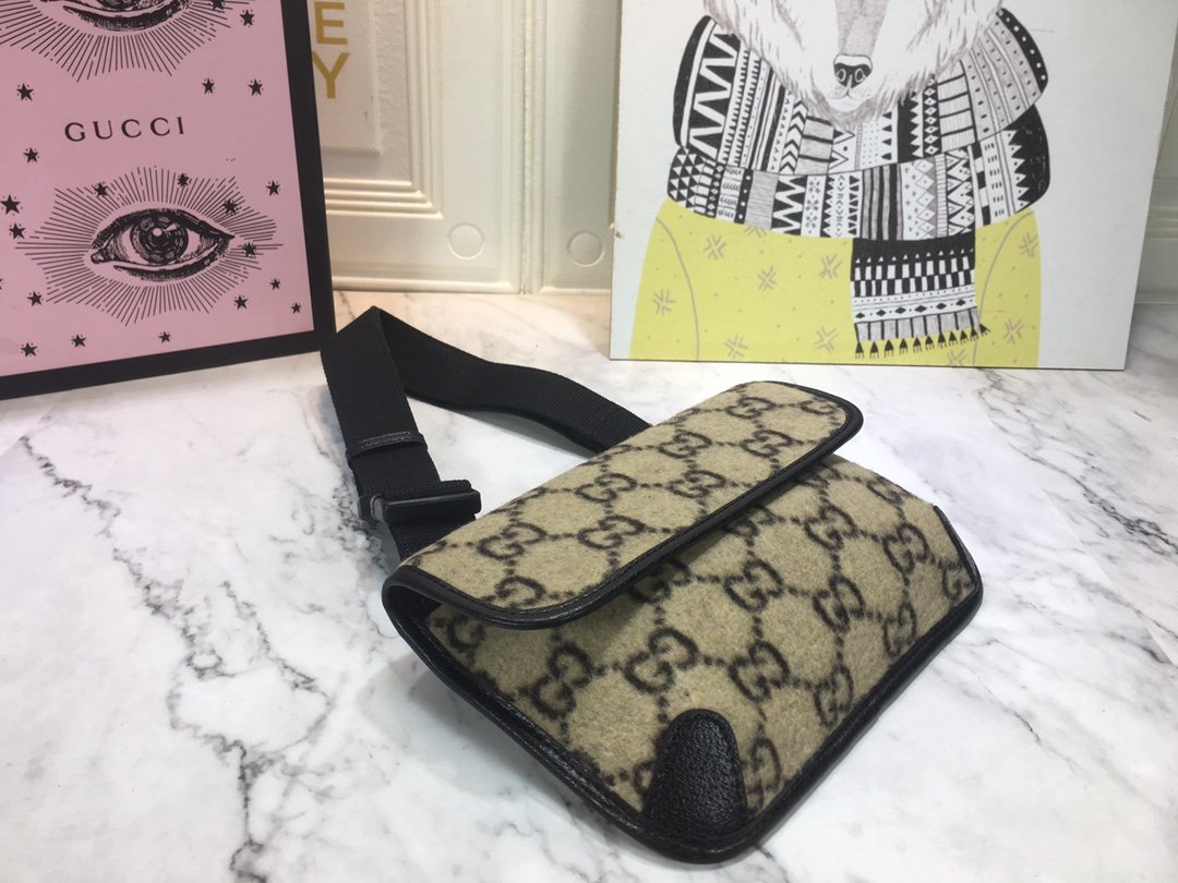 GG Ophidia GG Supreme Beige/Black - Belt Bag - Image 6
