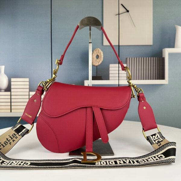 CD Saddle Red Leather - Bag