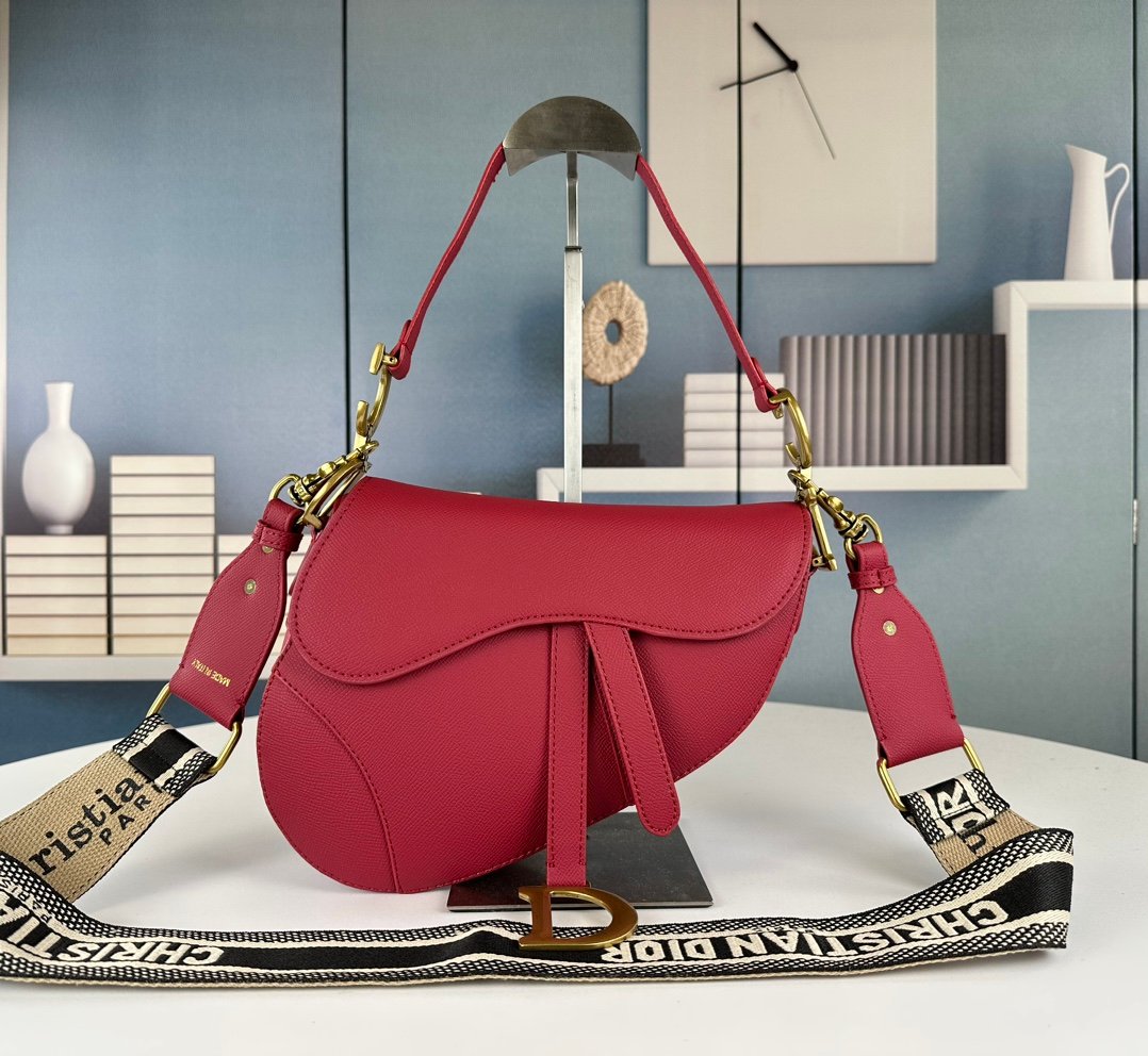 CD Saddle Red Leather - Bag