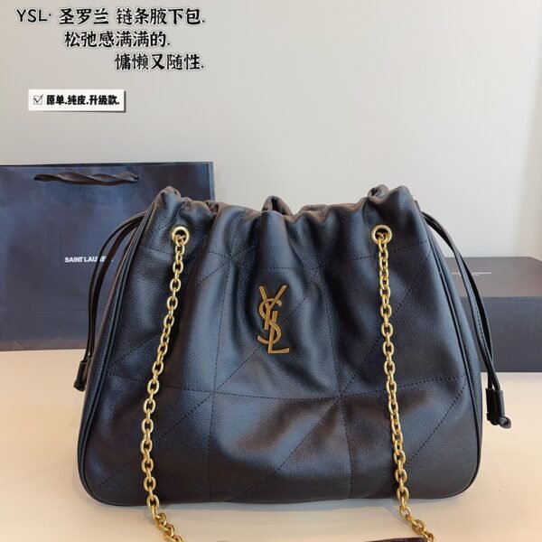 YSL Niki 39cm Black Leather - Bag