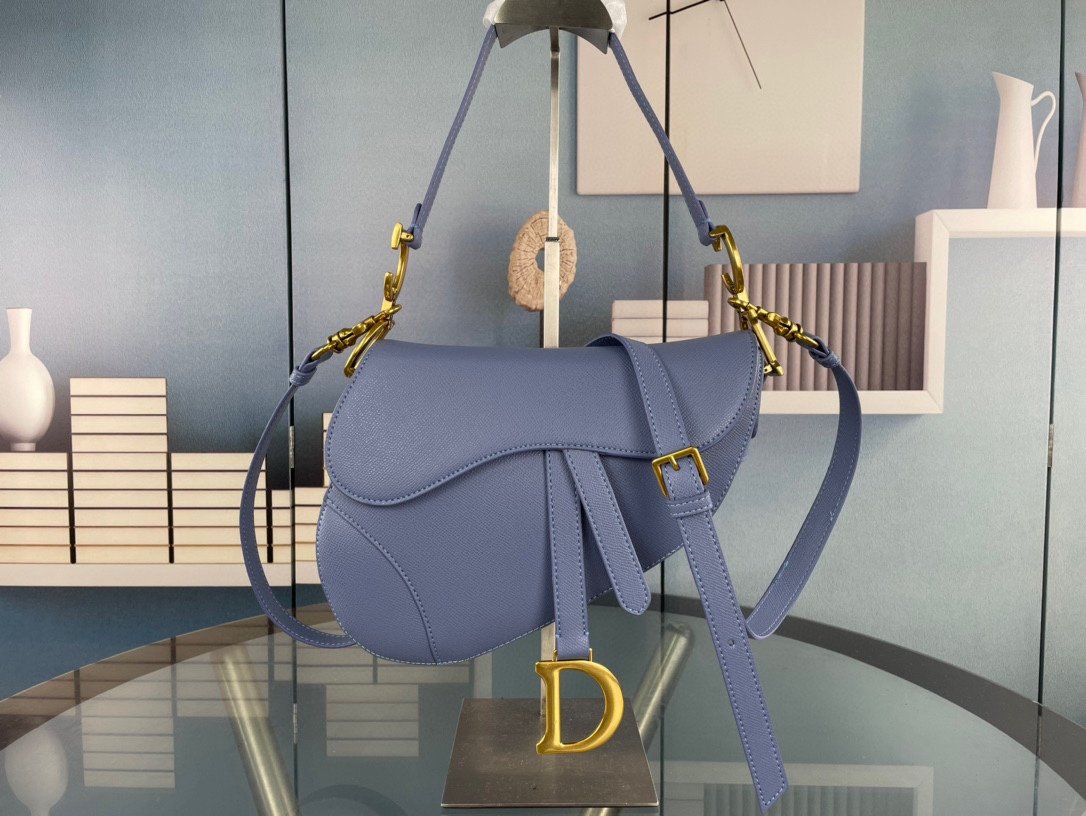 CD Saddle Blue Leather - Bag