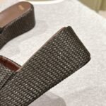 FD Colibri Wedge Slides Black Raffia – Slides