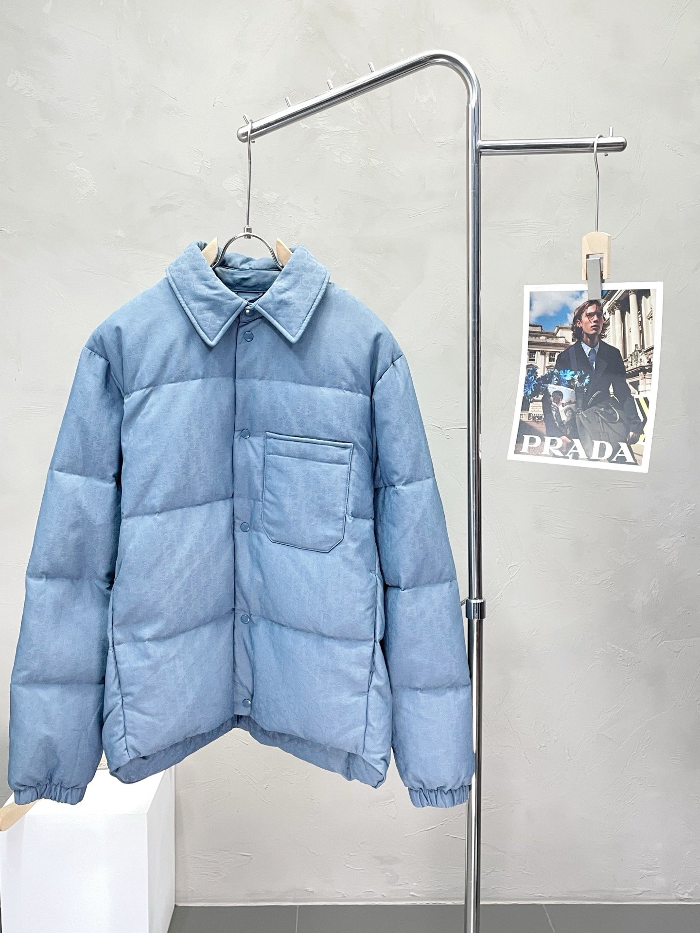 PR Re-Nylon Puffer Jacket 46 Blue/Black - Jacket