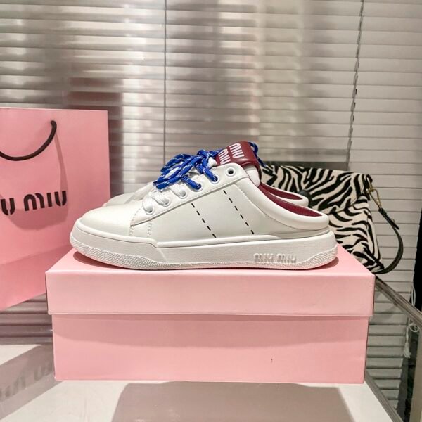 MIU Logo Sneakers White/Blue - Sneakers