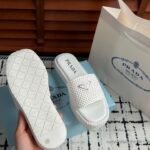 PR Raffia Slides White Raffia – Slides