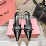 MIU Bow Slingback Pumps – Scarpe con tacco