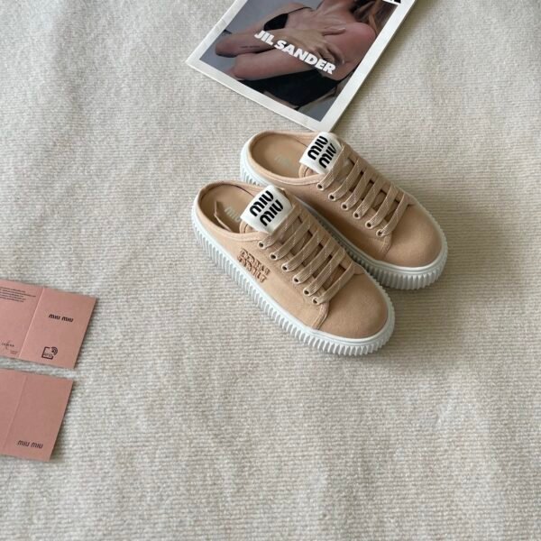 MIU Biscuit Thick Sole Sneakers - Sneakers
