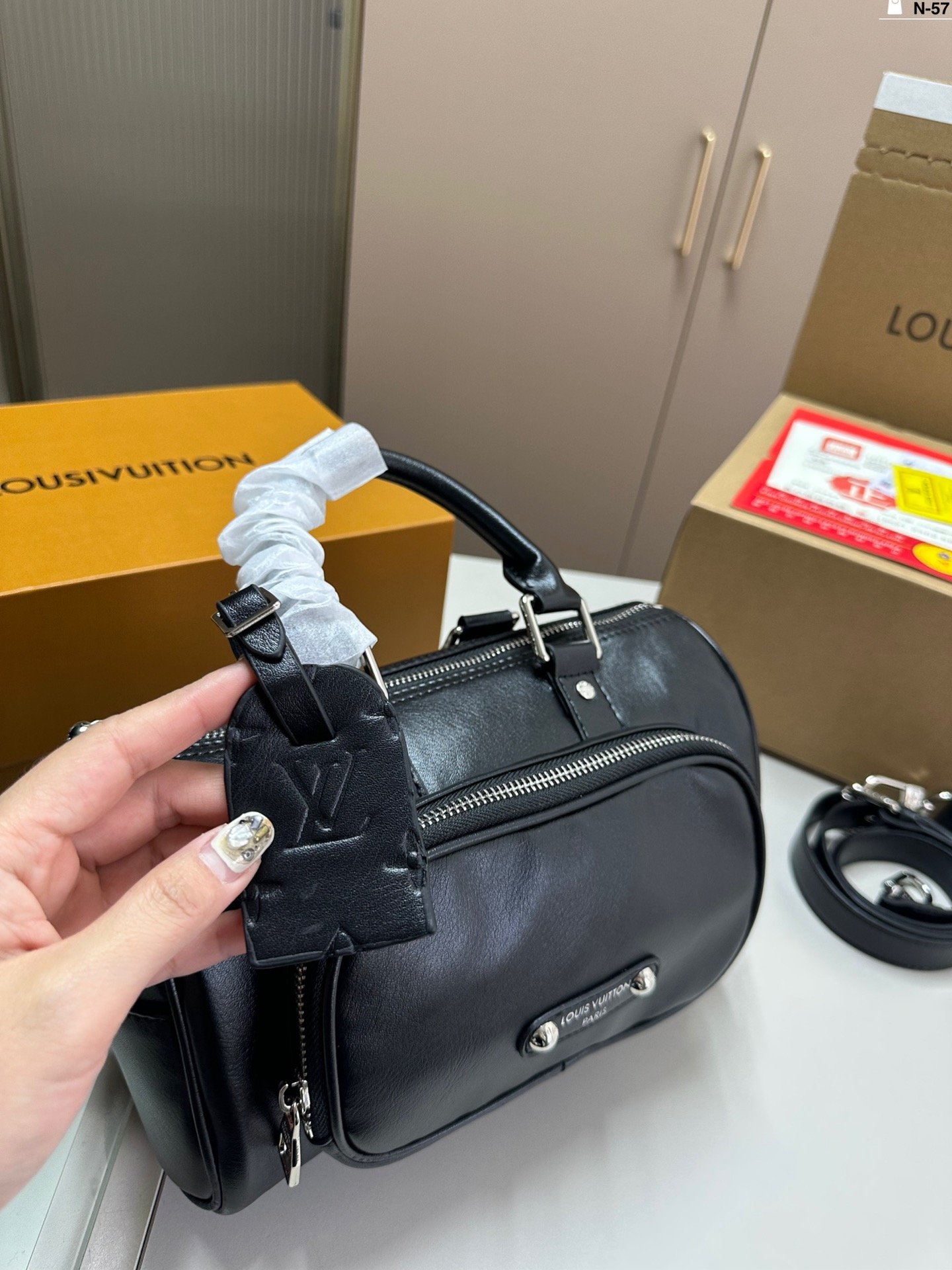LV Soft Trunk Black Leather - Bag - Image 8