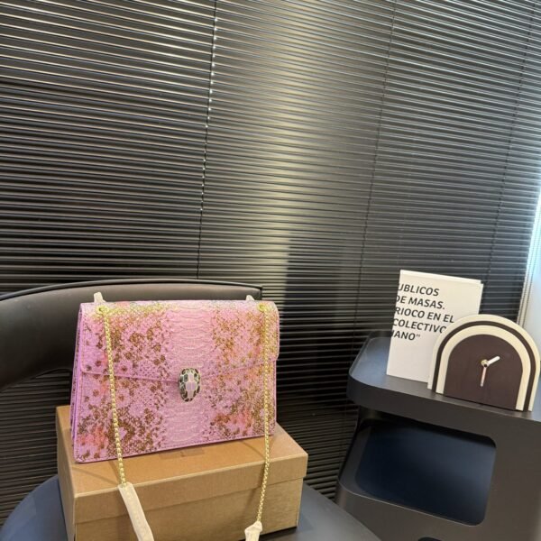 BV Serpenti Forever Pink Python - Bag