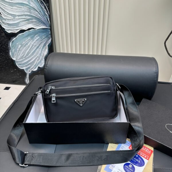 PR Re-Nylon Crossbody Bag Black Nylon - Bag