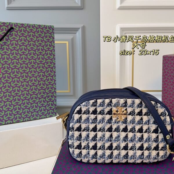 TB -inspired Houndstooth Camera Bag