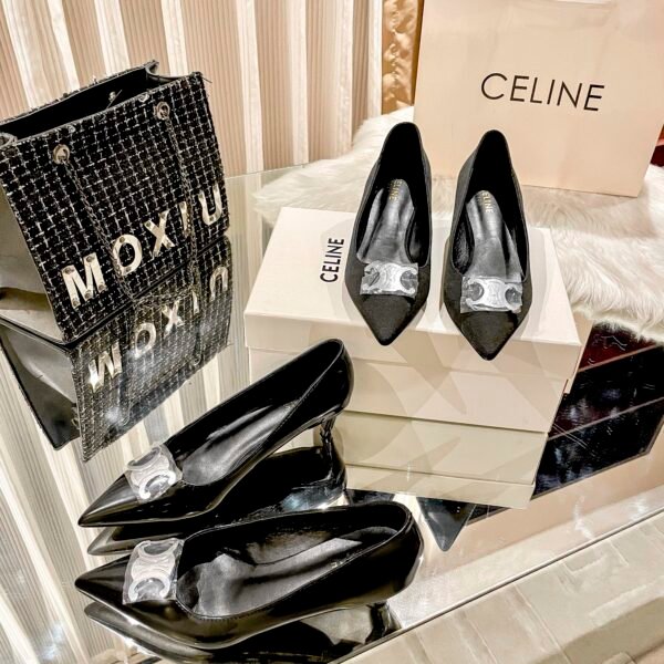 CEL Triomphe Pointed-Toe Pumps - Heels