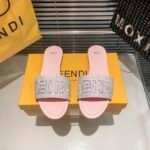 FD Colibri Rhinestone Slides – Slide – Nero