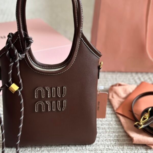 MIU Arcadie Small Brown Leather - Bag