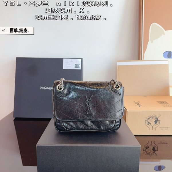 YSL Niki Small Black Leather - Bag