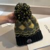 MCL Grenoble Pom Pom Beanie Green/Yellow Wool - Hat