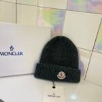 MCL Ribbed Beanie Black/White/Cream Wool – Hat