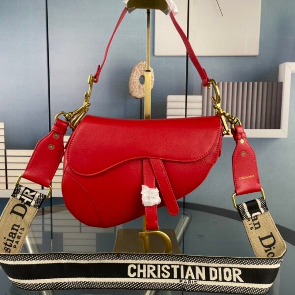 CD Saddle Red Leather - Bag