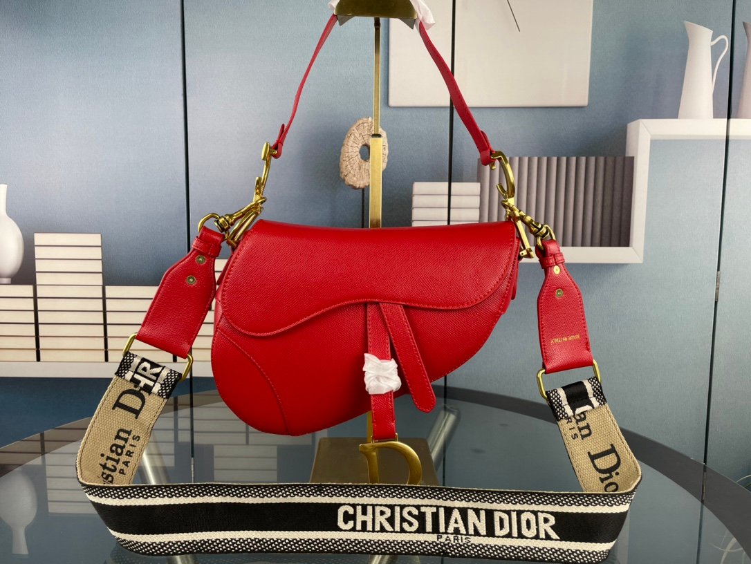 CD Saddle Red Leather - Bag