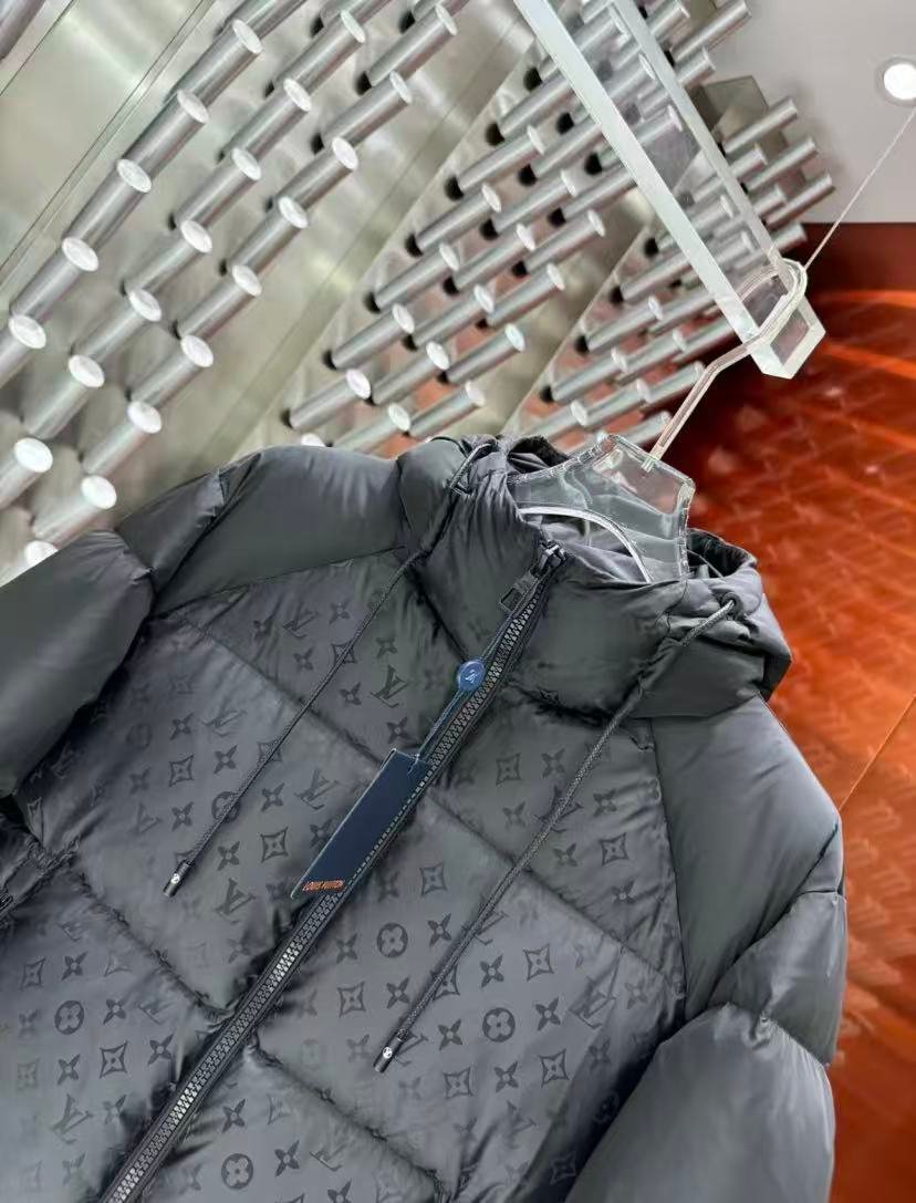 LV Monogram Puffer Jacket Black Monogram - Jacket - Image 2