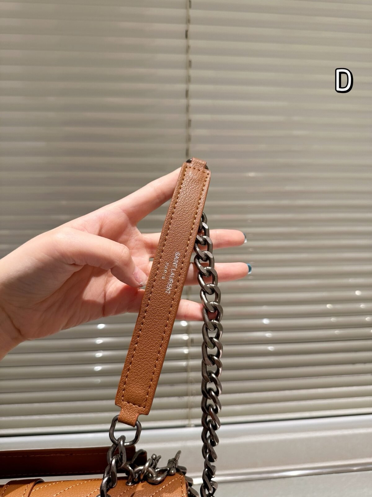 YSL Sunset Small Tan Leather – Bag — 8