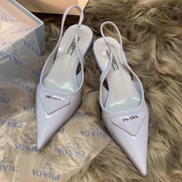 PR Slingback Patent Leather Pumps - Heels