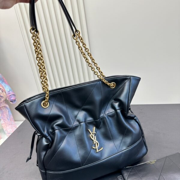 YSL Jamie Puffer Large Black Leather - Bag