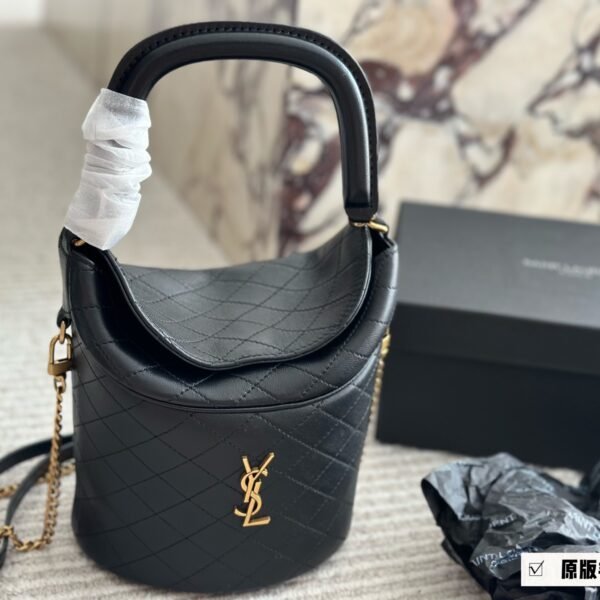 YSL Jamie Bucket Small Black Leather - Bag