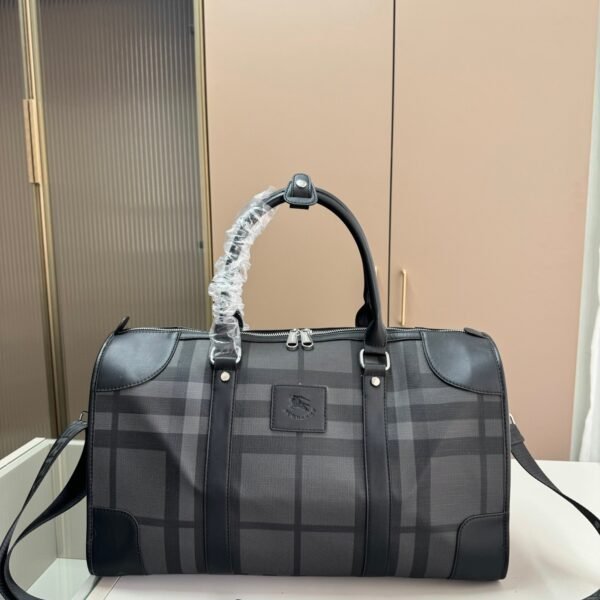 BBR London Check Holdall Charcoal Check - Bag