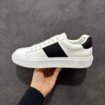 PR Downtown White/Black Leather – Sneaker – Cuoio