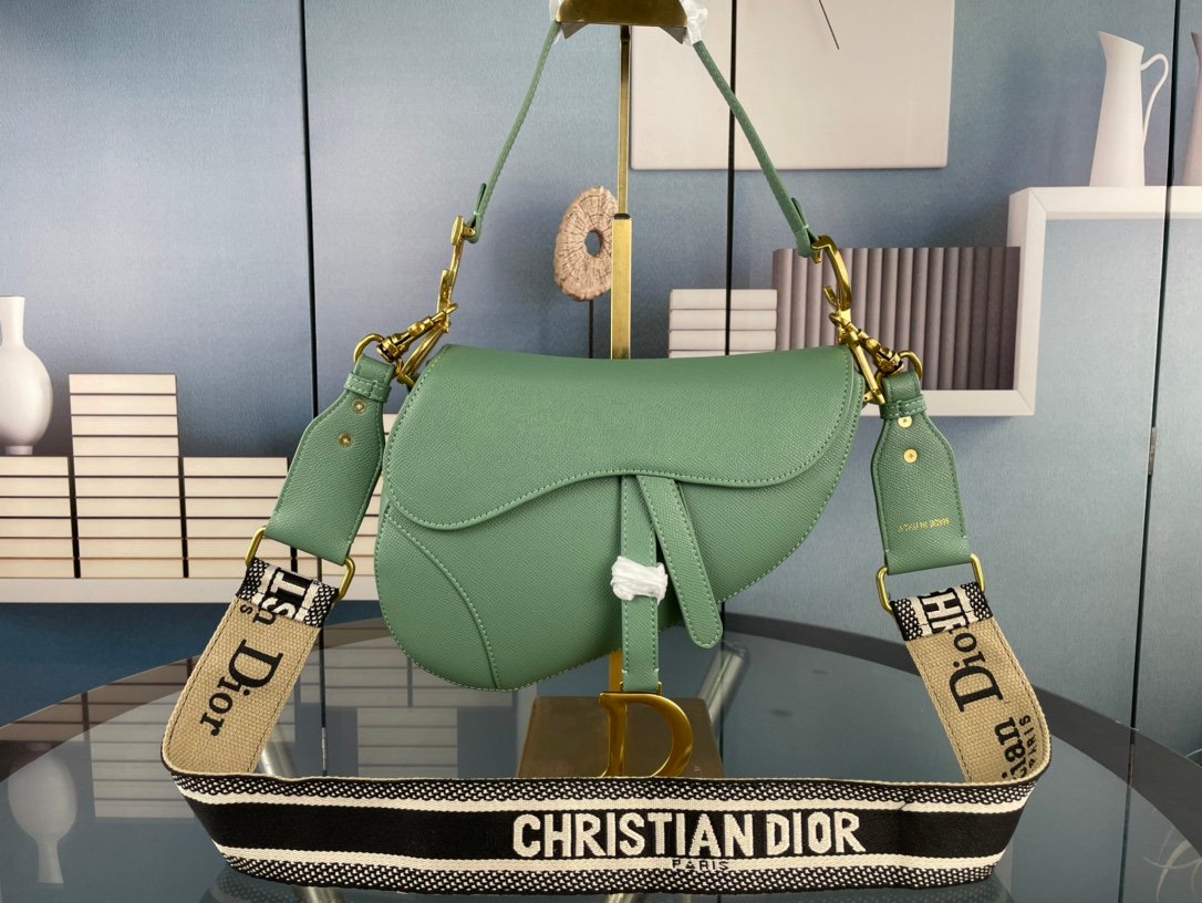 CD Saddle Green Leather - Bag