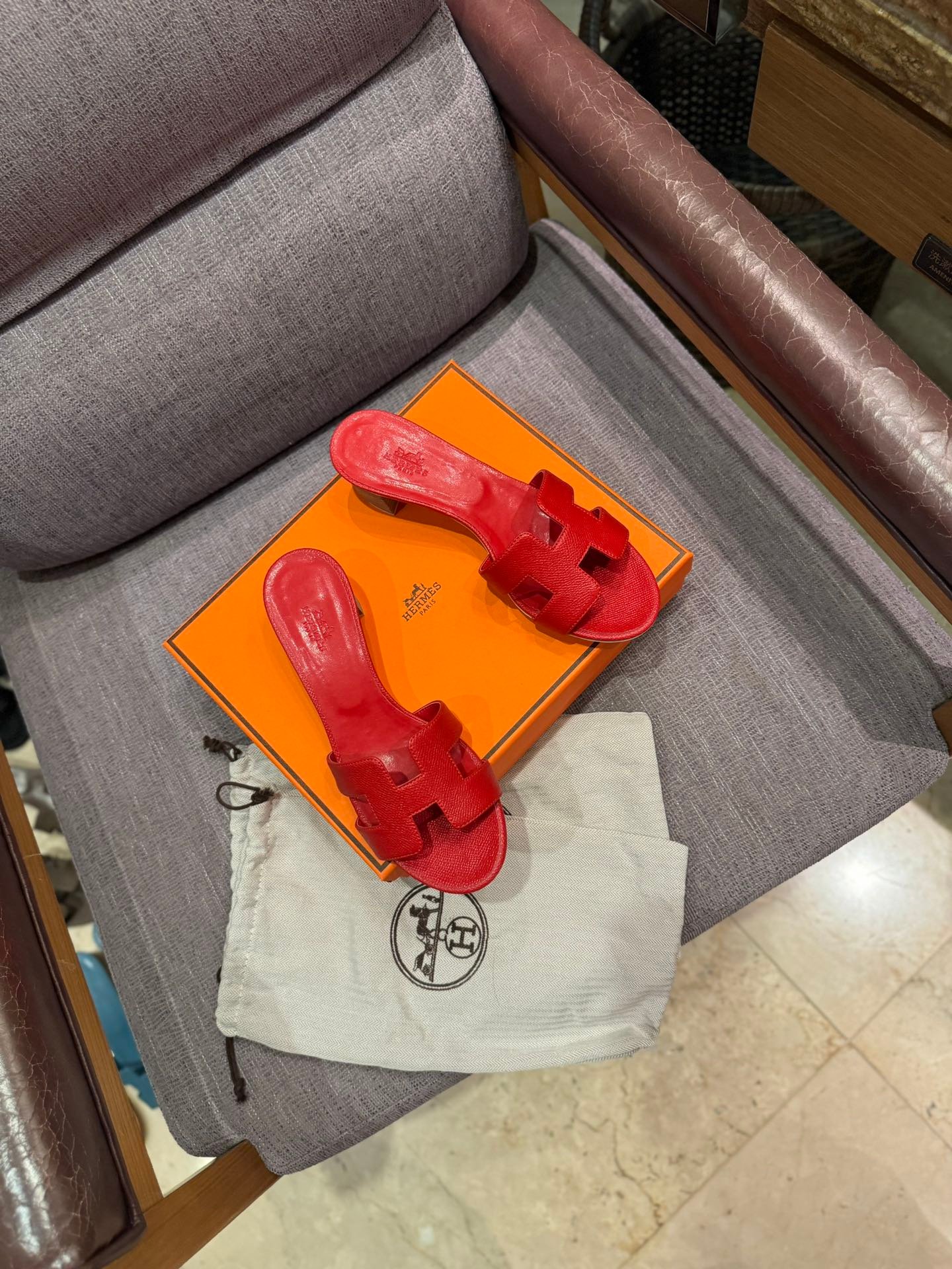 HM Oran Sandals Red Suede - Sandals - Image 3