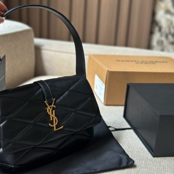 YSL Puffer Small Black Leather - Bag