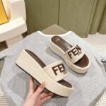 FD Roma Espadrille Slides Beige/Brown – Slides