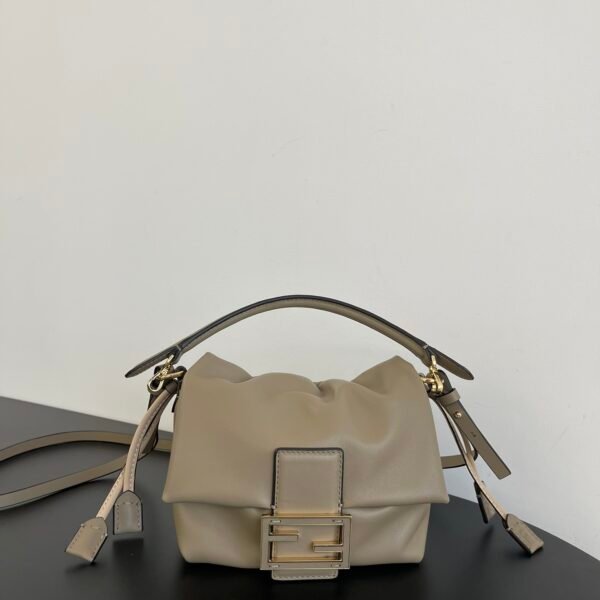 FD Mini Baguette Pigeon Gray Leather - Bag