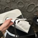 YSL Niki Medium White Leather – Bag – Black