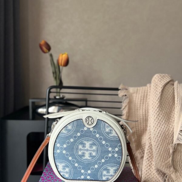 TB new denim small round bag, new release T