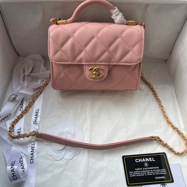 CC Classic Flap Small Pink Caviar - Bag