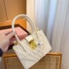 MIU Wander Matelassé White Leather - Bag · Ref. BA25785