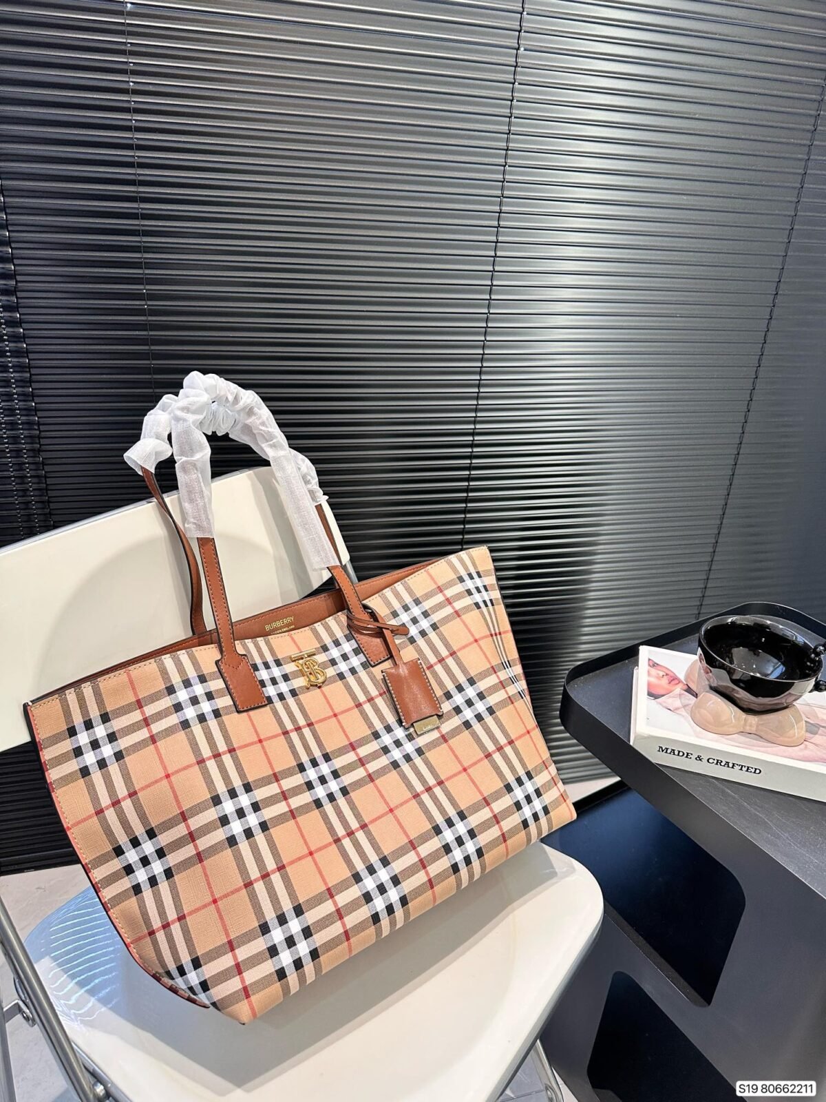 BBR Vintage Check Medium Tote – Bag — 2