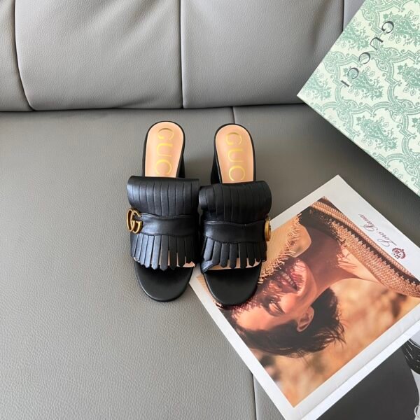 GG Marmont Fringe Slide - Sandals