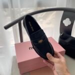 MIU Coin Loafers – Shoes – Black