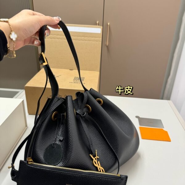 YSL Niki Bucket Black Leather - Bag